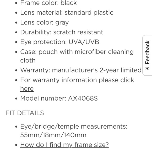 Armani exchange forever sunglasses - Picture 3 of 3